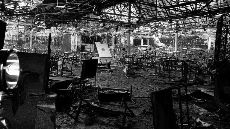 The Stardust fire - Dublin, Ireland in the early hours of 14 February 1981. Some 800 people had attended a disco there, of whom 48 died and 214 were injured as a result of the fire.