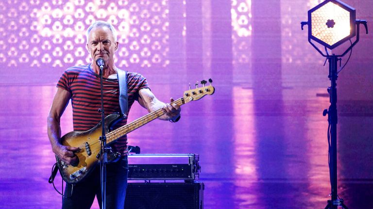 Sting is one of the most successful artists in history. Pic: Axel Heimken/picture-alliance/dpa/AP Images