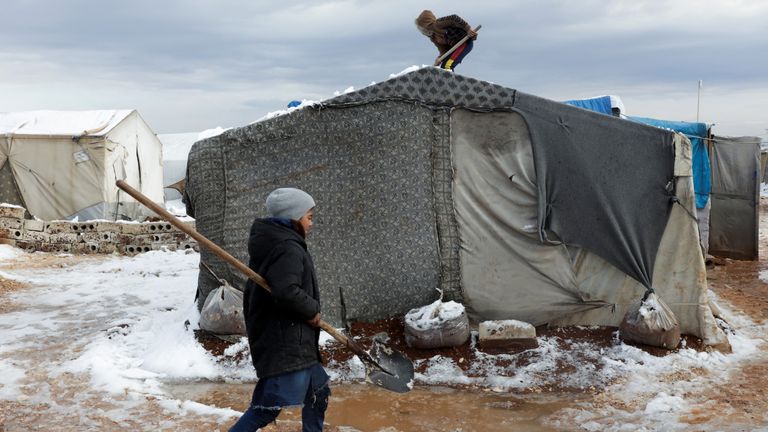 acampamento na Síria