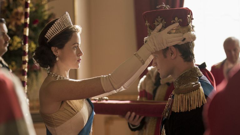 The Crown is a fictional account of the lives of the British royal family