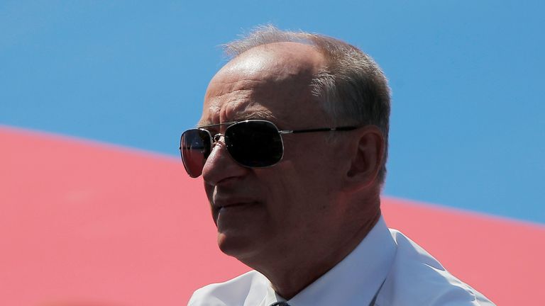 Russia&#39;s Security Council Secretary Nikolai Patrushev attends the Victory Day Parade in Red Square in Moscow, Russia June 24, 2020. The military parade, marking the 75th anniversary of the victory over Nazi Germany in World War Two, was scheduled for May 9 but postponed due to the outbreak of the coronavirus disease (COVID-19). REUTERS/Maxim Shemetov
