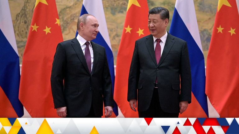 Russian President Vladimir Putin attends a meeting with Chinese President Xi Jinping in Beijing, China February 4, 2022. Sputnik/Aleksey Druzhinin/Kremlin via REUTERS ATTENTION EDITORS - THIS IMAGE WAS PROVIDED BY A THIRD PARTY.     TPX IMAGES OF THE DAY     