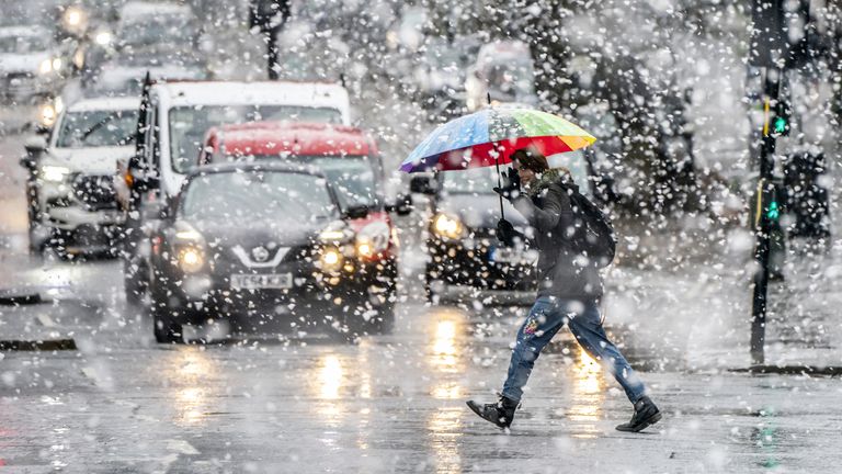 Heavy snow in York in Yorkshire, after Storm Eunice brought damage, disruption and record-breaking gusts of wind to the UK and Ireland, leading to the deaths of at least four people. Picture date: Saturday February 19, 2022.