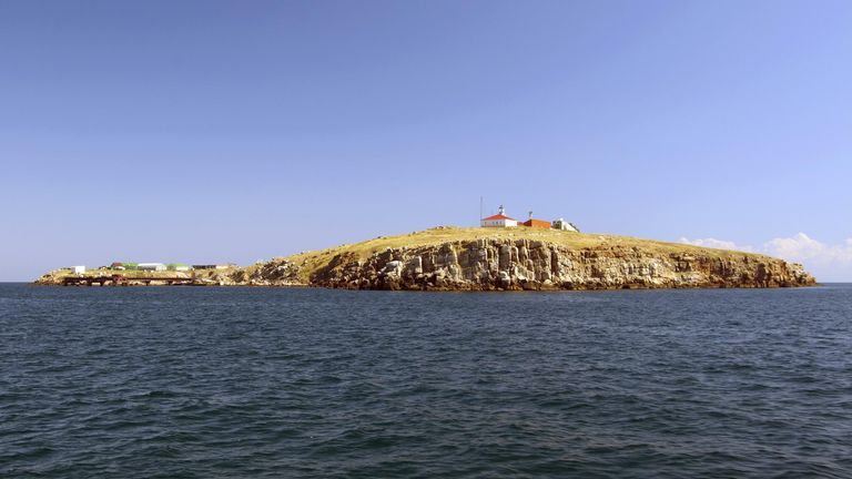 Zmiinyi (Snake) Island, in the Black Sea, south of Odessa