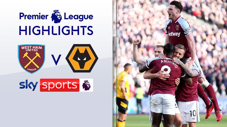 West Ham beat Wolves to close in on Premier League top four | Video | Watch TV Show | Sky Sports thumbnail
