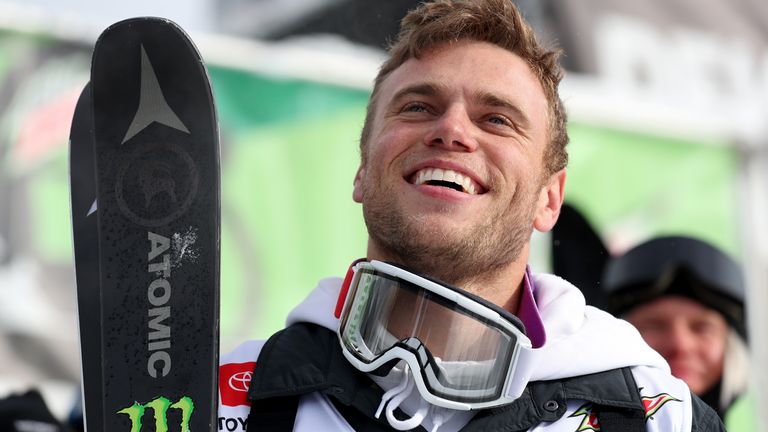 Gus Kenworthy of Great Britain looks on after completing a run in the Men&#39;s Ski Modified Superpipe Presented by Toyota during the Dew Tour Copper Mountain 2020 on February 09, 2020 in Copper Mountain, Colorado. (Photo by Tom Pennington/Getty Images)