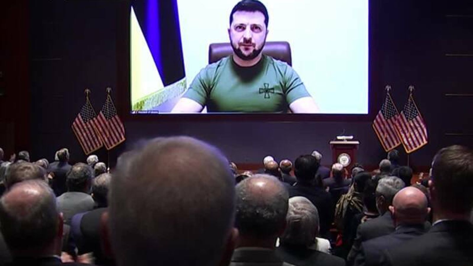 Ukraine war: Zelenskyy address to US Congress | US News | Sky News