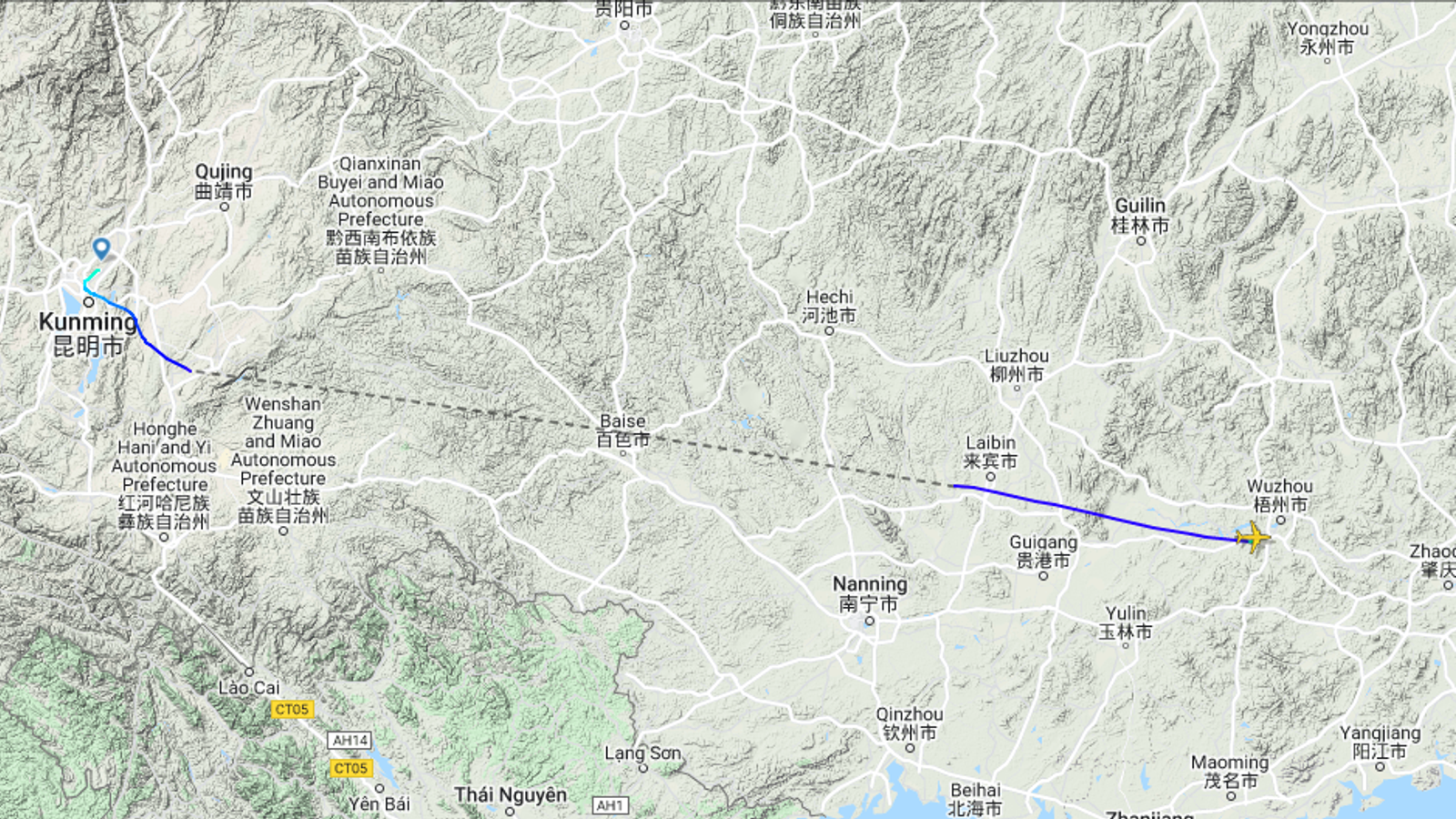 تحطم طائرة على متنها 132 راكبا وطاقمها جنوب الصين |  اخبار العالم