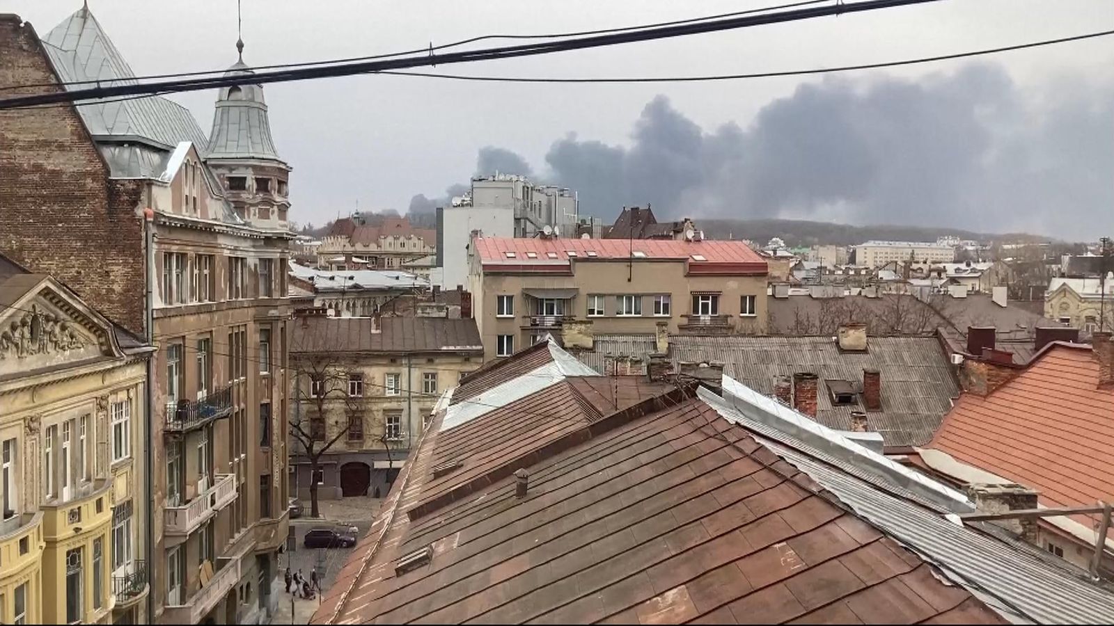 Lviv hit by missile strikes News UK Video News Sky News