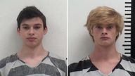 Willard Miller and Jeremy Goodale, both 16, are charged with murder in the death of Fairfield High School Spanish teacher Nohema Graber, 66. Pic: Fairfield Police Department via AP