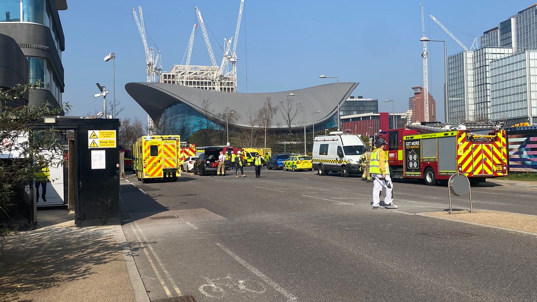 London Aquatics Centre 29 people taken to hospital after chlorine gas leak at Olympic Park UK