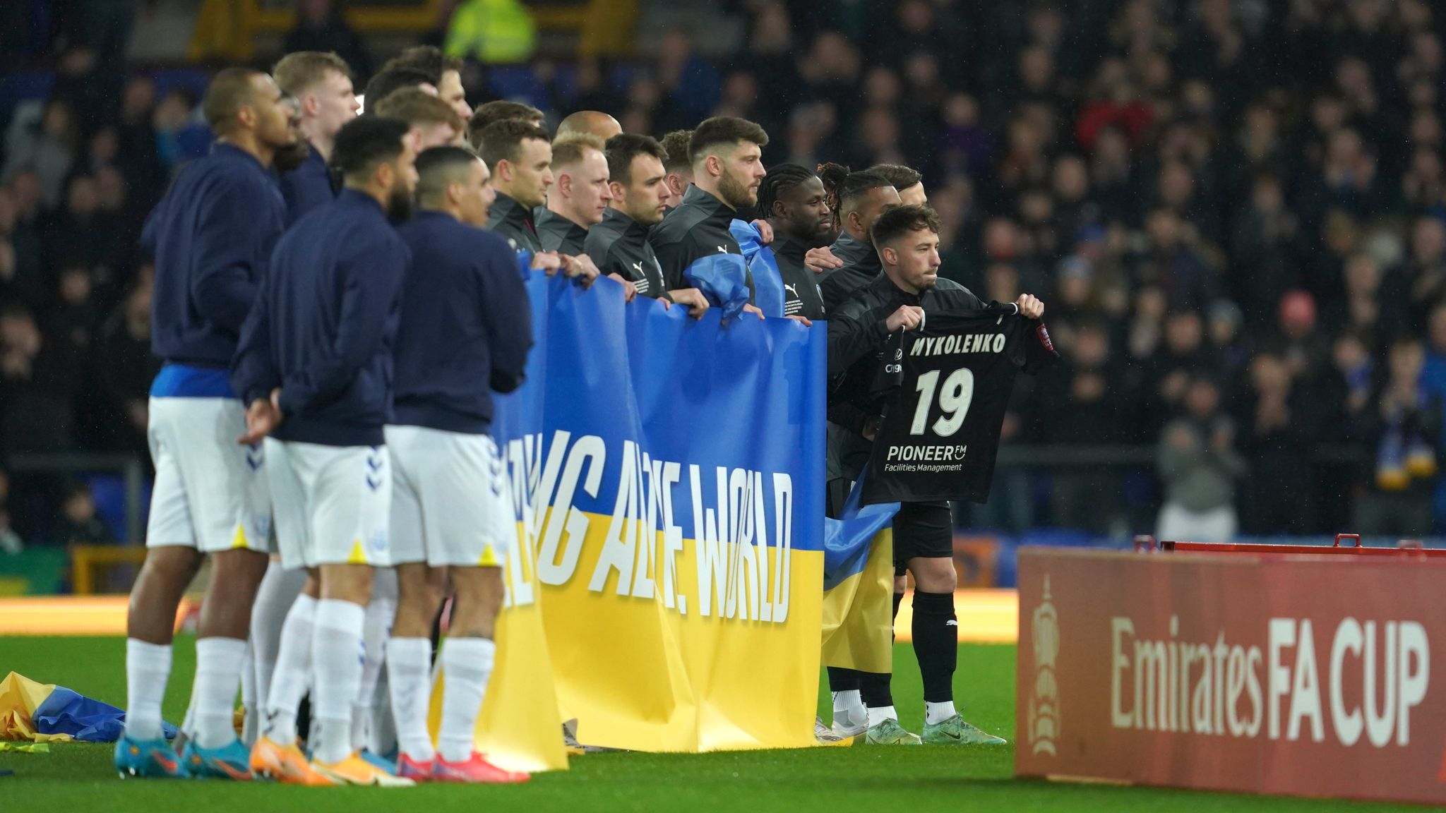 Ukraine invasion: Football teams across Europe show their support for