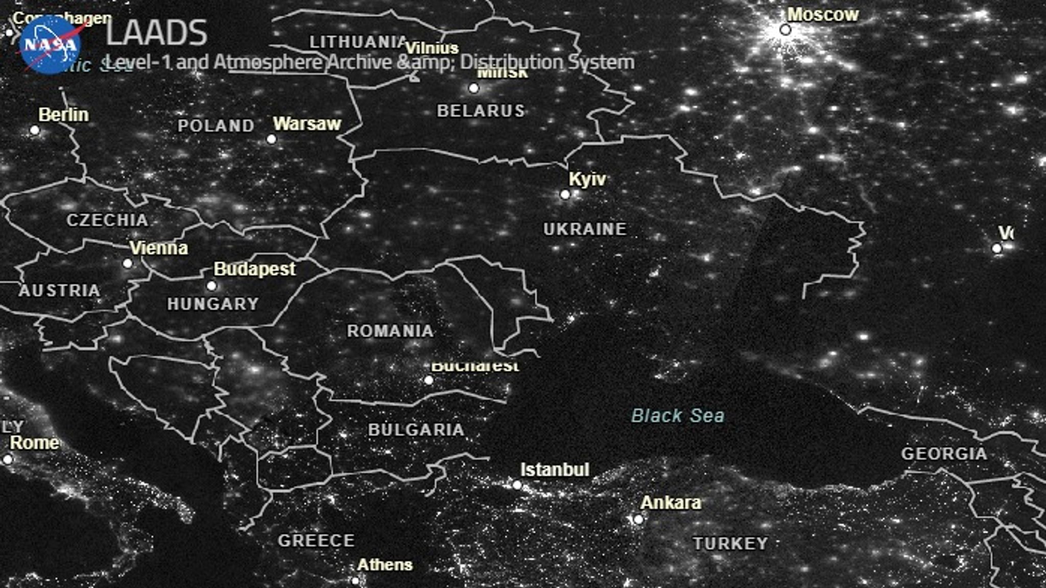 Спутниковая карта украины в реальном времени 2022