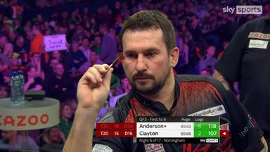 Clayton breaks Anderson with 107 checkout