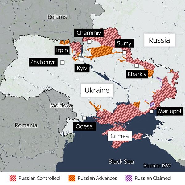 War map ukraine Ukraine War