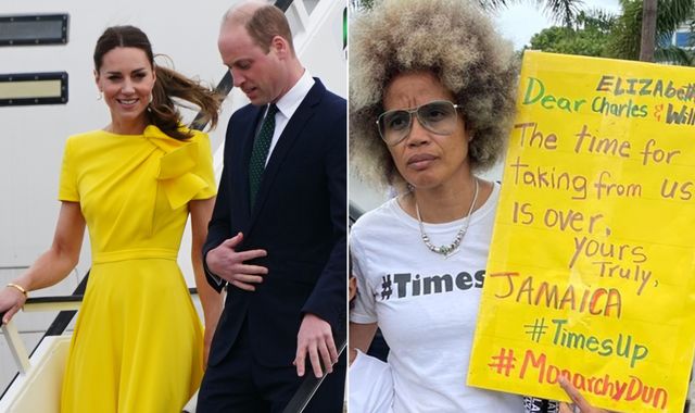 William and Kate: Protesters demand apology and reparations for Britain's slaving past as royal couple arrives in Jamaica - Vimarsana News