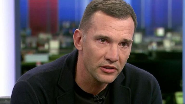 Former striker and Ukraine manager Andriy Shevchenko joined Sky Sports News in the studio to discuss Russia&#39;s invasion of Ukraine.