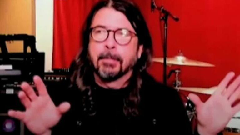 Front man Dave Grohl said his new film plays into &#39;hilarious rock and roll cliches&#39;, but he added this couldn&#39;t be &#39;further from the truth&#39; for the Foo Fighters. 
