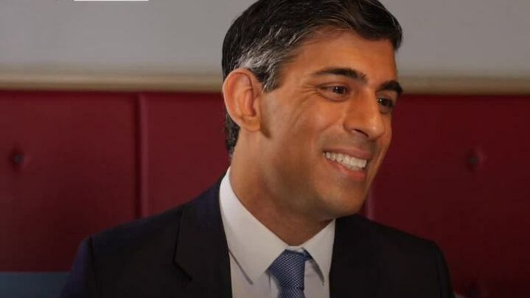 Rishi Sunak sat down with Beth Rigby, but was reluctant to admit if he had considered running for Prime Minister if the opportunity arose. 