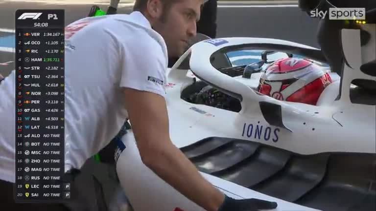 Kevin Magnussen suffers early reliability issue Video