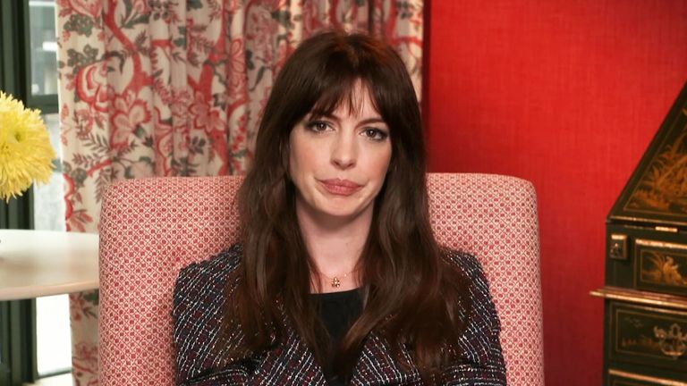 Actor Anne Hathaway speaks about her newest series &#39;We Crashed&#39; .