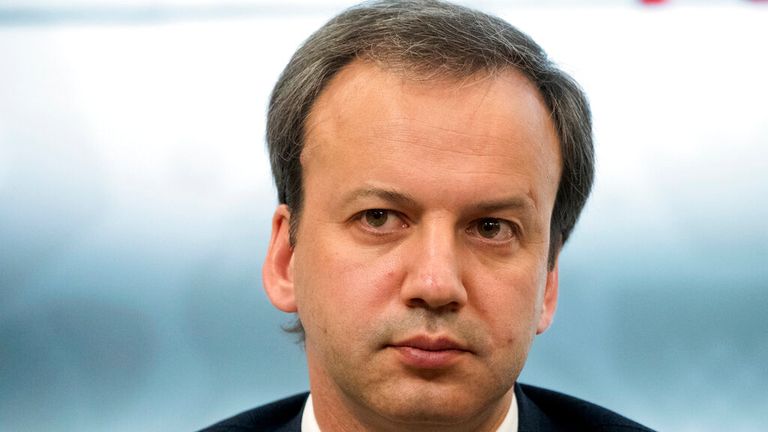 Arkady Dvorkovich as deputy prime minister in April 2018. Pic: AP