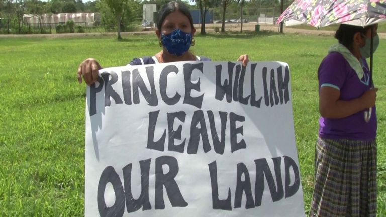 Protester in Belize