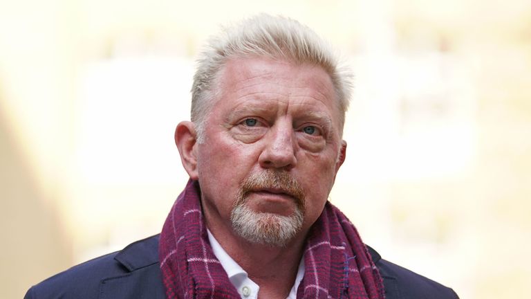 Boris Becker arriving at Southwark Crown Court on Wednesday, where a jury heard he offered his wedding ring to help pay off his debts