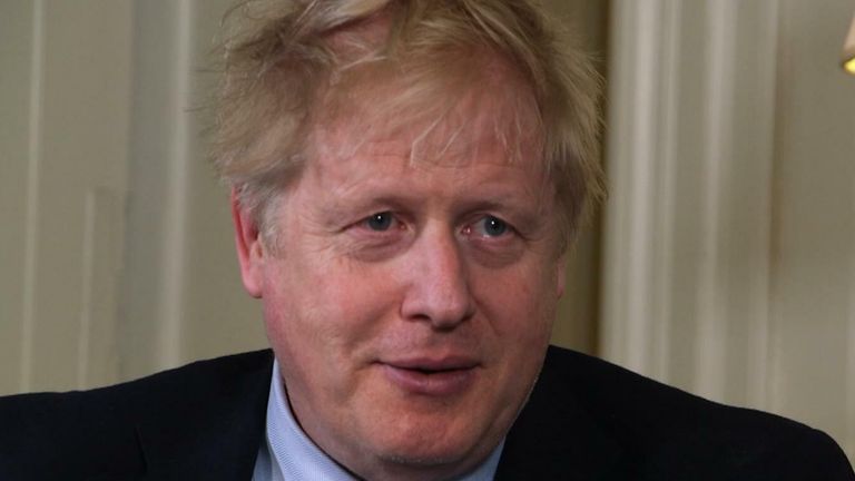 Speaking Sky&#39;s FYI programme, Boris Johnson is asked if refugees will be taken into Downing Street. He replies that it is not his decision, but that " a lot of people" in the building would welcome the decision.