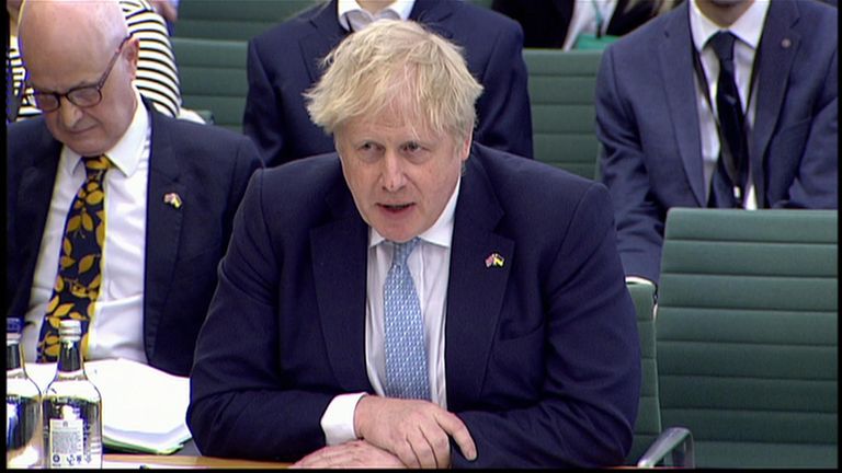 Boris Johnson appears before the Liaison Committee
