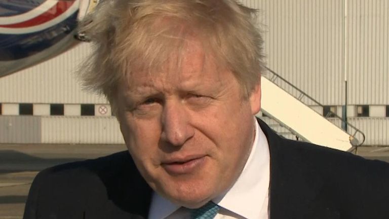 Boris Johnson says the idea of Russia hosting any kind of international cultural event right now is &#39;beyond satire&#39;