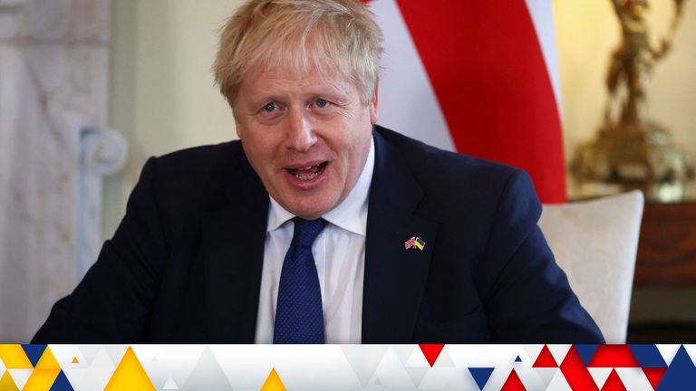 Prime Minister Boris Johnson during his meeting with Arturs Krisjanis Karins, Prime Minister of Latvia, in 10 Downing Street, London, ahead of a bilateral meeting. Picture date: Monday March 14, 2022.