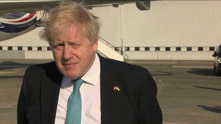 Prime Minister Boris Johnson arrives in Brussels for talks with international leaders. 
