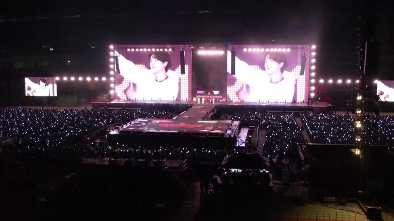 BTS returns to the stage in South Korea for first time since pandemic

