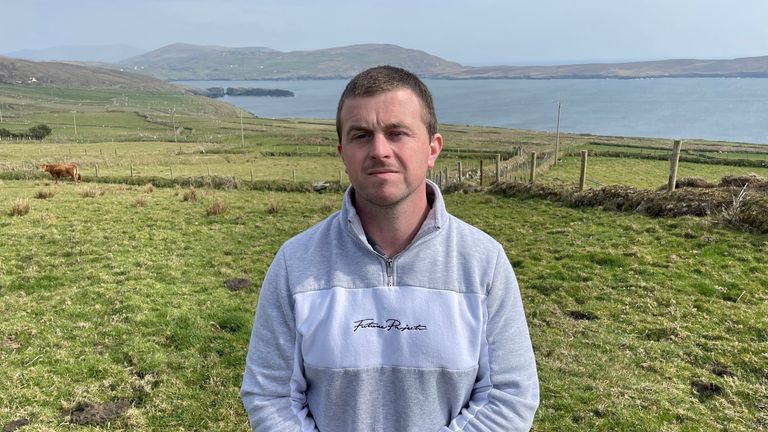 Cattle farmer Joe Sullivan was born on Dursey Island but lives on the mainland