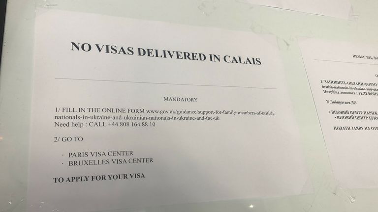 This sign appeared at a hostel in Calais