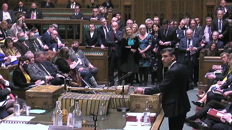 Chancellor Rishi Sunak delivers the &#39;gives&#39; and &#39;takes&#39; from his Spring Statement