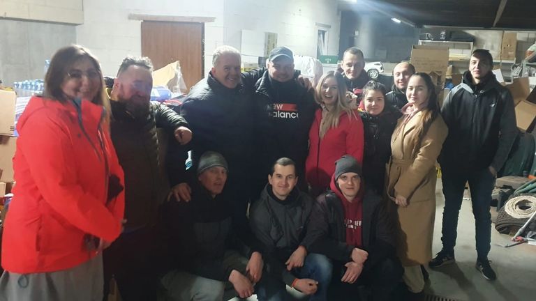 Paul’s team and the Polish volunteers in Kielce