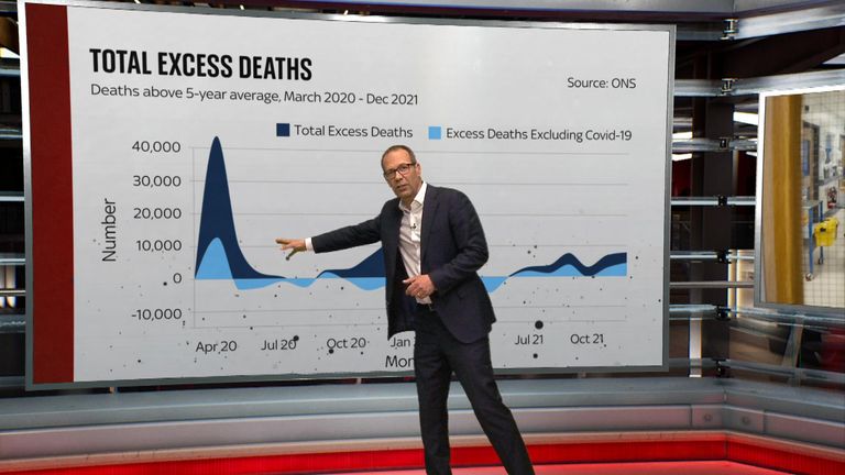 Sky&#39;s science correspondent Thomas Moore looks at the data for excess deaths during the pandemic.