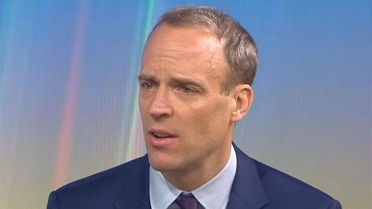 Dominic Raab says the people he saw in Number 10 during the pandemic were working under &#39;incredible pressure&#39;