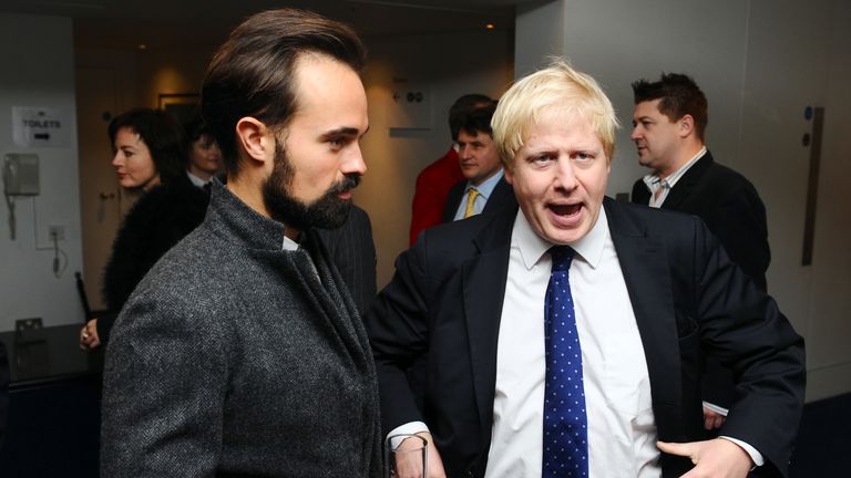 Evgeny Lebedev and Boris Johnson in 2009