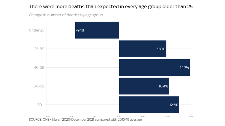 Excess deaths chart