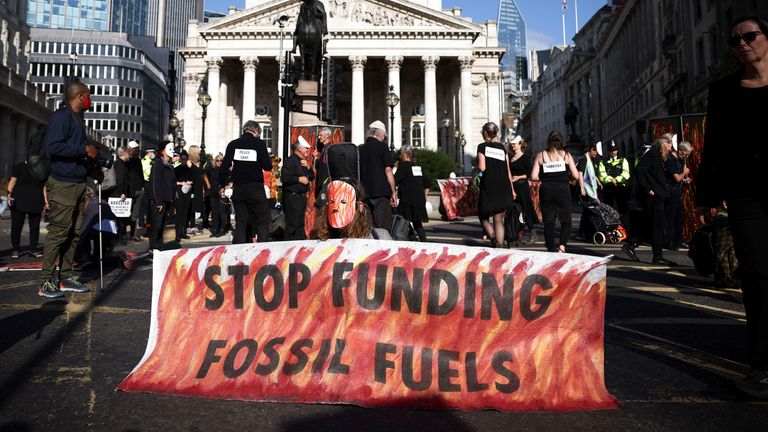 Extinction Rebellion protests in London last September - more action is being planned to take place in April