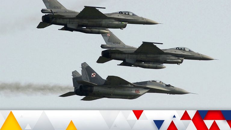 Polish Air Force MIG-29. File pic: AP