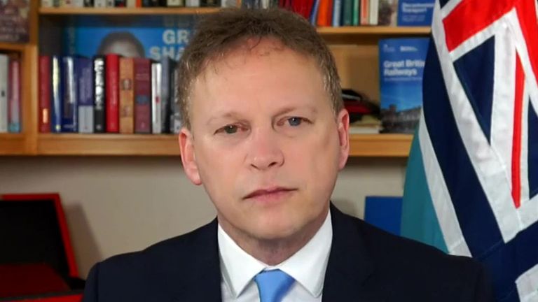 Grant Shapps on Sky news
