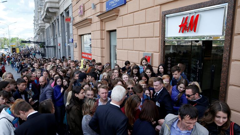 H&M the latest big name in retail to open a store in Ukraine