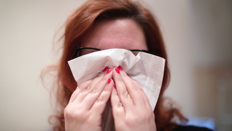 More than 70% of allergy sufferers said they were sneezing more