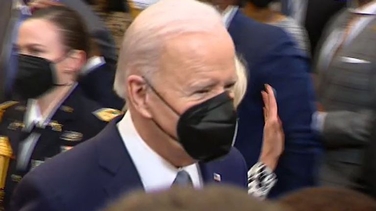 Joe Biden is asked if Americans need to be worried about a nuclear war