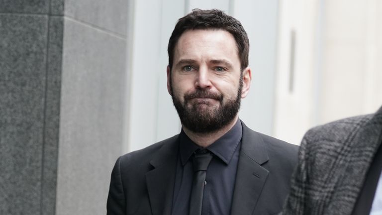 Song writer John "Johnny" McDaid outside the Rolls Building, High Court in central London, where singer Ed Sheeran is bringing a legal action over his 2017 hit song &#39;Shape of You&#39; after song writers Sami Chokri and Ross O&#39;Donoghue claimed the song infringes parts of one of their songs. Picture date: Friday March 11, 2022.
