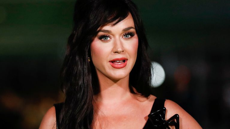 Singer Katy Perry poses at the Academy Museum of Motion Pictures gala in Los Angeles, California, U.S. September 25, 2021. REUTERS/Mario Anzuoni
